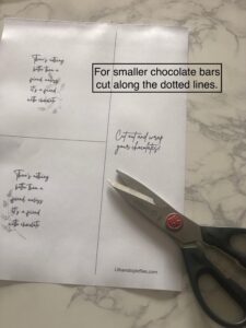 Chocolate Wrappers - PRINTABLE Luxury Gift - Life and Style Files