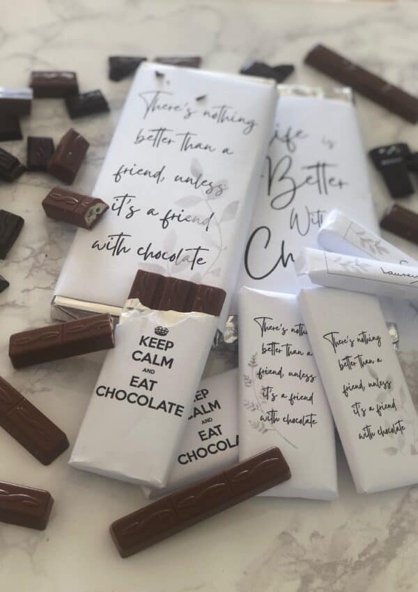 Chocolate Wrappers – PRINTABLE  Luxury Gift